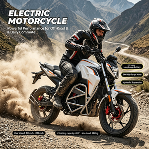 Vélo de montagne en acier ZM-N8 Three-Sp, type sport, moteur central haute puissance 72V, pneus de 17 pouces, autonomie de 200 km, frein à disque hydraulique à trois vitesses - Product Image 5
