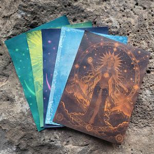 Ensemble de papier d'impression A5 thème étoiles et lune bleu, papier à motifs soleil, papier coloré à thème étoiles et lune, matériel de loisirs créatifs - Product Image 5