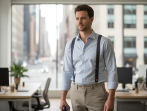 Bretelle da Uomo Fantasia Larghezza 3,5 cm con Fibbia in Lega Stampa a Trasferimento Termico - Product Image 2