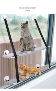 <span class=keywords><strong>Hamaca</strong></span> Ecológica para Gatos, <span class=keywords><strong>Hamaca</strong></span> para Ventana, Tela Impermeable Lavable y Extraíble, Cama para Gatos, Asiento para Dormir y Escalar - Product Image 3