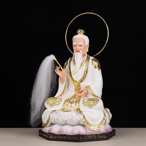 Statua degli <span class=keywords><strong>Antenati</strong></span> Taoisti 'Tre Purità', Ornamenti per il Culto del Maestro Ancestrale, Taishang Laojun Taoista, Lavorata a Mano e Lucidata per la Casa - Product Image 3