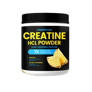 Креатин HCL моногидрат Lifeworth в порошке – для взрослых, улучшает рост мышц, повышает выработку энергии, для спортивных результатов - Product Image 1