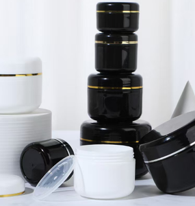 Made in China, plastic jar, pp, gold stripes, silver stripes, multiple sizes - Product Image 5