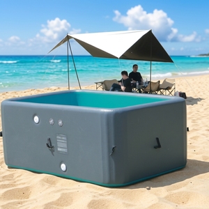 <span class=keywords><strong>Piscine</strong></span> gonflable portable en PVC <span class=keywords><strong>rigide</strong></span> à parois dures, pour nouveau-nés et enfants, utilisation familiale en extérieur, design rectangulaire - Product Image 6