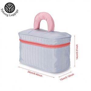 BSCI Factory Soft Canvas <b>Make</b> up Bag Portable Skincare Storage Organizer Travel Cosmetic Bag - Product Image 6