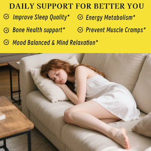 Gummies à l'oxyde de magnésium avec vitamines et extrait d'ashwagandha : Améliorent la qualité du sommeil, apaisent l'humeur, réduisent le stress et favorisent le métabolisme énergétique - Product Image 3