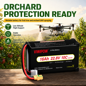 Batterie de drone agricole VIWIPOW 16000mAh 22.8V 10C pour protection des plantes, pack de batteries OEM ODM en gros - Product Image 4