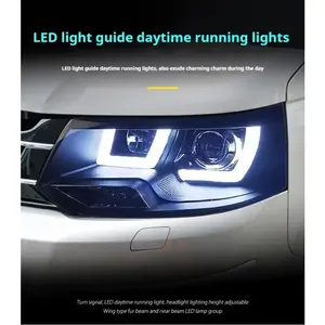 Faro FT per <span class=keywords><strong>VW</strong></span> Multivan <span class=keywords><strong>Caravelle</strong></span> <span class=keywords><strong>T5</strong></span> 2010-2015, Proiettore LED, Luce Diurna, Accessori Automobilistici - Product Image 2