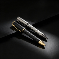 Stylo bille métallique de haute qualité à texture diamantée, 0,7 mm, rétractable, logo personnalisé, cadeau d'affaires écologique