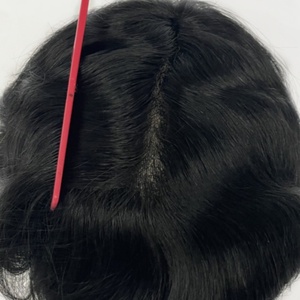 วิกผมชายแบบธรรมชาติ ทรงฮอลลีวูด ฟรอนท์เชฟ ชัป เอ  ทำจากผมแท้  คุณภาพดี  พร้อมปิดผมบาง  สำหรับผู้ชาย # 1A - Product Image 4