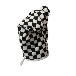 Gants de four carrés épaissis anti-brûlure pour micro-ondes, résistants aux hautes températures, en coton et lin pour la cuisson - Product Image 4