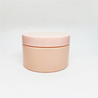 Pot rond en plastique cylindrique PCR PET rose ODM 4 oz 120ml avec couvercles à large ouverture