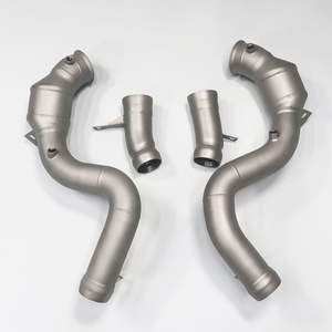 High Quality BENZ AMG S63 W222 2017 4.0t M177 C128 T304 Straight Downpipe with Glass Bead Blasting - Product Image 2