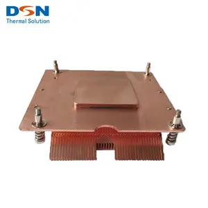 Fabricante de China personalizado térmico grasa de las aletas de cobre cámara de vapor sistema de refrigeración para Mini PC