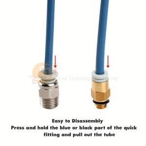 Tuyau PTFE Fusupi 1M Série XS pour Creality Ender 3 <span class=keywords><strong>V2</strong></span> Ender 3 Ender 5 <span class=keywords><strong>CR10</strong></span> 10S avec raccords PC4 M6 M10 et coupe-tuyau - Product Image 5