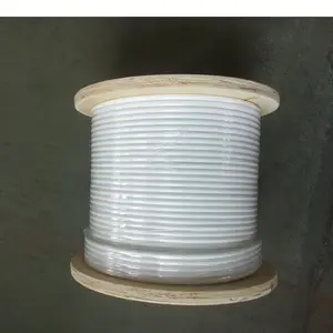 白いPAコーティングされたワイヤーロープ