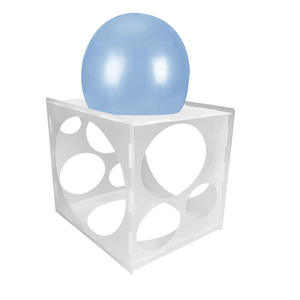 Caja de medición de plástico para medir el tamaño de globos con 9 agujeros - Product Image 1