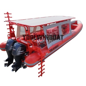 Bateau pneumatique semi-rigide (RHIB) de plongée commerciale haute vitesse certifié CE Yoolwin 9,6 m, fabrication chinoise - Product Image 5