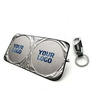 Wholesale Dealer Promo Business Gift Advertising Sunshades Custom Logo Sunproof Uv-Proof Sun Visor Car <b>Shade</b> Foldable - Product Image 1