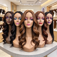 Tête de mannequin réaliste chauve pour maquillage, présentation de perruques, coiffure en salon et vitrine de boutique