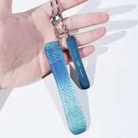 Porte-clés en acrylique tendance, pendentif double face, motif mini-ami de la neige, pour le ski et le snowboard, cadeau sportif