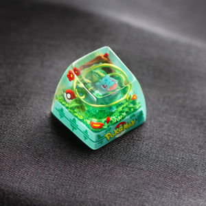 Keycaps de clavier mécanique en résine imprimée en 3D, motifs Pokémon Bulbasaur et Squirtle, usinage CNC - Product Image 6