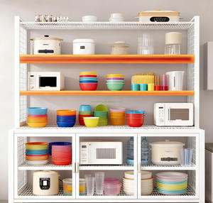 Étagère de rangement de <span class=keywords><strong>cuisine</strong></span> multifonctionnelle à plusieurs niveaux, de style nouveau 2025, de haute qualité, pour <span class=keywords><strong>four</strong></span>, <span class=keywords><strong>micro</strong></span>-ondes, casseroles et bols - Product Image 1