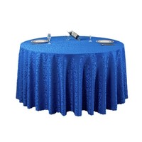 Nappe de table ronde minimaliste en polyester de 120 pouces, couleur unie, pour hôtel, nappe de banquet blanche de 132 pouces, vente en gros