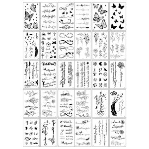 Tatuaje Temporal de Mariposa con Impresión UV, Laminado Brillante, Resistente al Agua, de Alta Calidad, para Aplicación en Brazos y Cuerpo, Venta al Por Mayor - Product Image 4