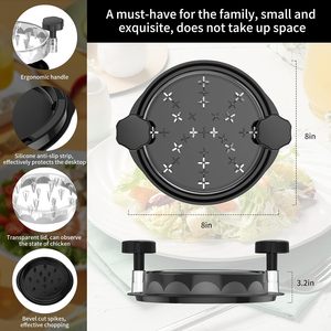Triturador de Pollo de Plástico, Picador de Carne Giratorio, Mango Ergonómico, Tira Antideslizante Resistente, Libre de BPA, Apto para Lavavajillas, para Carne de Cerdo y Res - Product Image 3