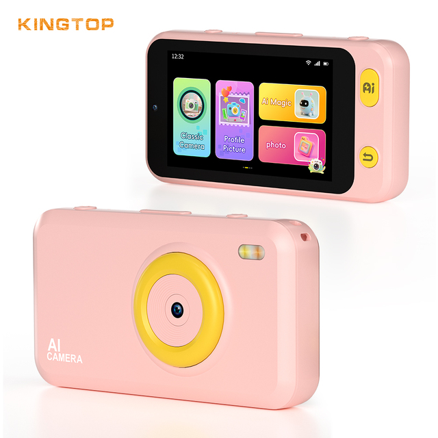 Educational AI Camera Eco-friendly Material with Object Recognition and AI Voice Assistant for Daily Use with AI Function Button