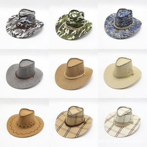 Custom Unisex Western Cowboy Hats for Children & Adults Polyester Material Floppy Brim <b>Sunscreen</b> Design Promotional Use - Product Image 6