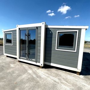 Maison de conteneur pliable de villa de cadre en acier intérieur personnalisable de preuve de corrosion d'approvisionnement direct d'usine pour des locations de <span class=keywords><strong>luxe</strong></span> - Product Image 1