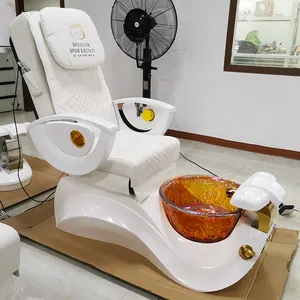 Bán Sỉ Ghế Chăm Sóc Chân Spa Mát-xa Toàn Thân Sillas De Pedicura De Lujo Sang Trọng Kèm Bát Thủy Tinh