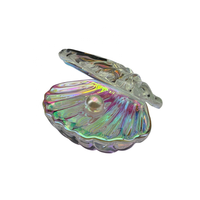 Petits cadeaux, figurine de coquillage en cristal coloré, ornement de palourde perlée, fait main et gravé, pour la décoration de table de mariage