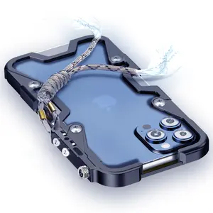 2023 알루미늄 합금 3d 중공 MOQ 1 장 전화 케이스 휴대폰 케이스 전화 커버 케이스 아이폰 14 15