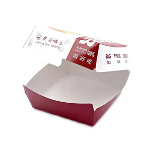 Boîtes alimentaires en papier vert de fabrication chinoise