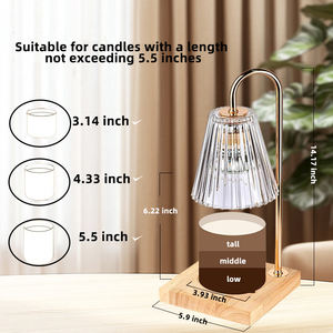 新しいアイデア高級溶融ワックスランプキャンドルウォーマーランプ電気香りキャンドルライトナイトタイマー付き調光可能 - Product Image 5