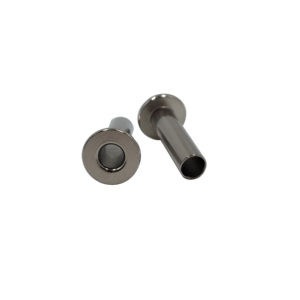 Remaches tubulares completos de cabeza plana de acero inoxidable 304 de varios estilos personalizados de alta calidad para sujeción - Product Image 2