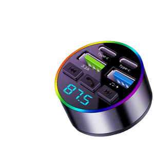 New PD Xách Tay Xe <span class=keywords><strong>MP3</strong></span> cho Máy nghe nhạc Bluetooth với FM Transmitter sạc nhanh đa chức năng sạc xe hơi - Product Image 2