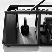 Banc de musculation pliable Snode 4-en-1 en acier allié durable avec compartiment intégré pour haltères, idéal pour l'entraînement à domicile