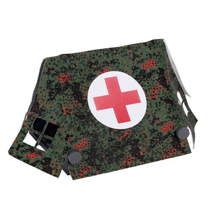 WW2 MOC soldado militar escena camuflaje punto gran tienda figura accesorios armas bloques de construcción ladrillos Juguetes - Product Image 5