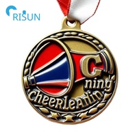 Médailles de pom-pom girl personnalisées 3D de l'équipe de pom-pom girl, médaille de médaillon, médaille de pom-pom girl personnalisée