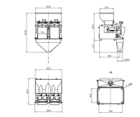 Machine d'emballage de riz automatique, 1kg, 2kg, 5 kilos, machine de remplissage linéaire à deux têtes