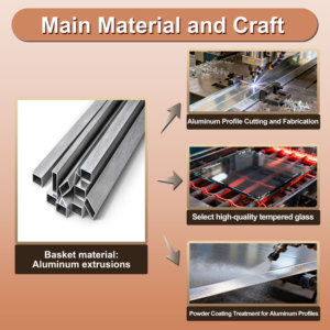 Modern Design Professional Multi-Function Kitchen Storage Accessories Large Door In-built <strong>Cabinet</strong> 6-tier Glass <strong>Pantry</strong> Unit - Product Image 3