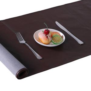 Camino de mesa de cuero de color sólido, impermeable, grueso, aislante del calor, para decoración de comedor occidental en el hogar y hoteles, hecho en Wenzhou. - Product Image 5