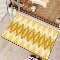 Tapis de salle de bain antidérapant en polyester, résistant aux taches, écologique, adapté aux animaux domestiques, rembourré, fabriqué à la machine, avec envers en PVC