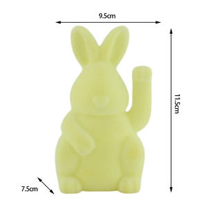ของตกแต่งรูปกระต่ายอีสเตอร์ตุ๊กตาพลาสติกหูยาวรูปกระต่ายสัตว์น่ารักสำหรับตกแต่งเทศกาลอีสเตอร์ - Product Image 2