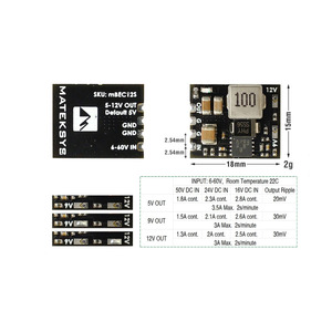 Mateksys BEC 6-60V to 12V-ADJ Wide Range Remote Control Racing <b>Drone</b> <b>Accessories</b> Working Input 6V to 60V - Product Image 2