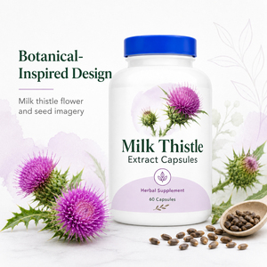 Compléments Alimentaires Bio Végétaliens Sans Gluten Certifiés Halal Extrait de Chardon-Marie Antioxydant Soutien Détoxifiant Hépatique pour Adultes - Product Image 2